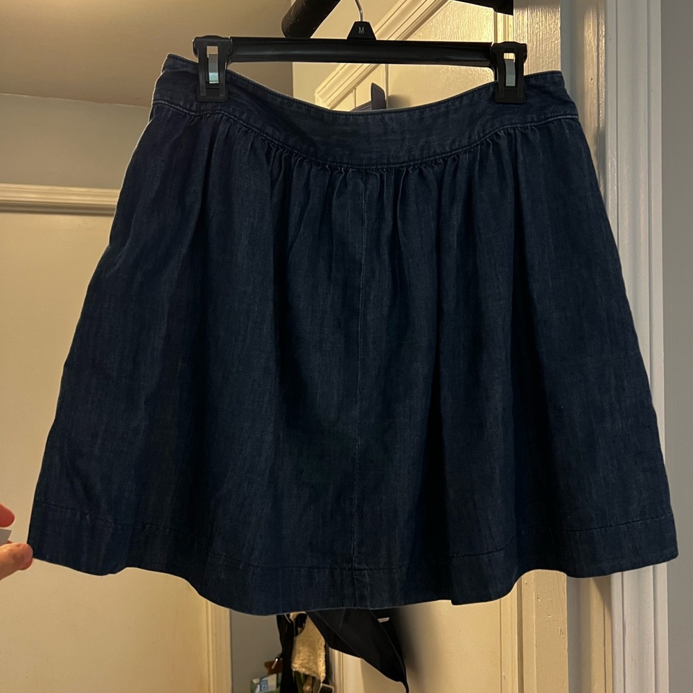 Banana Republic Navy A-Line Mini Skirt